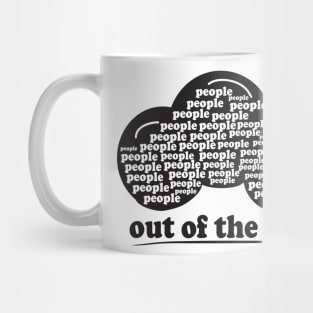 People out of the box black Mug